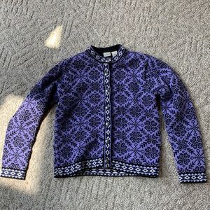 Vintage LL Bean Lavender Cardigan - Women’s Small